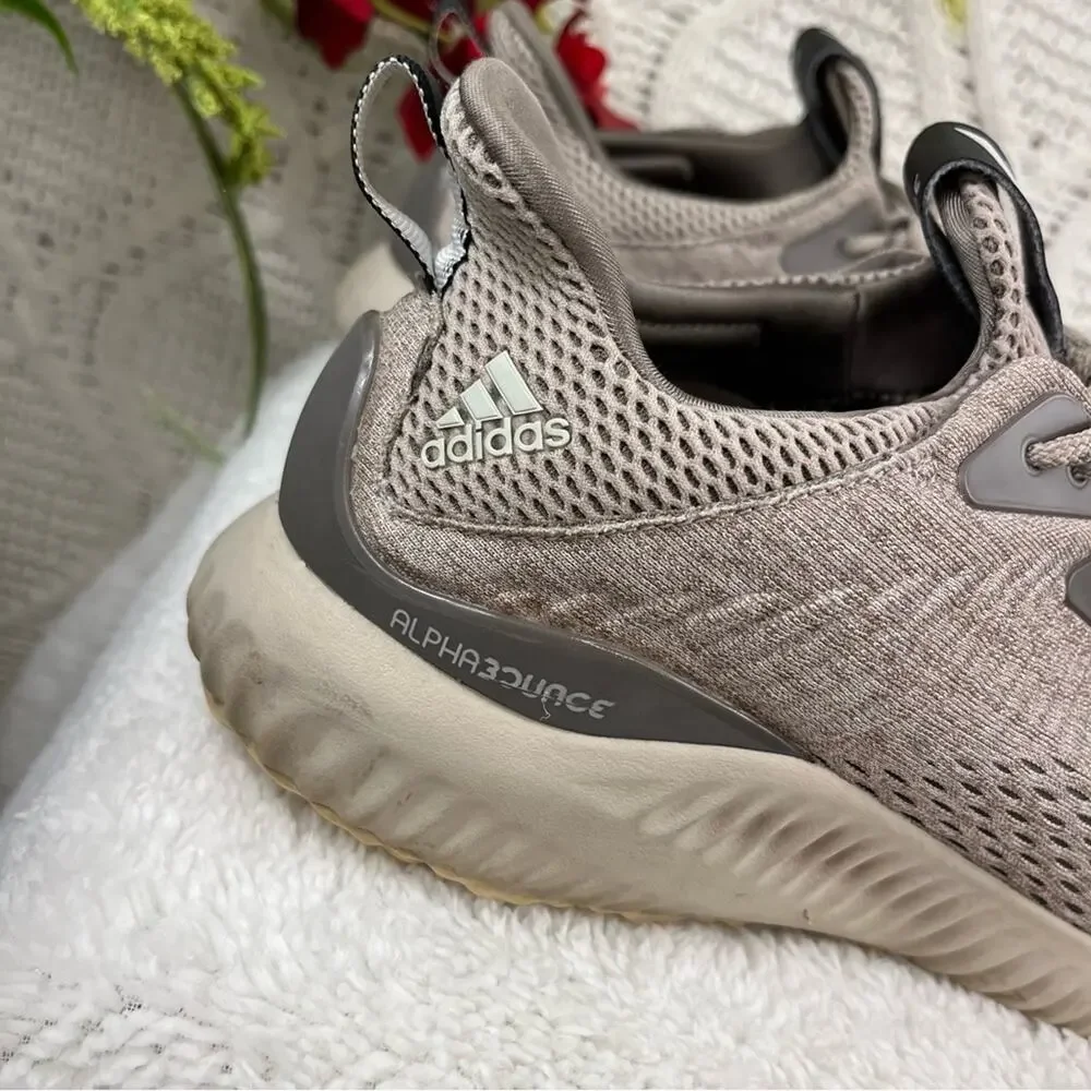 ADIDAS |  Beige 2016 AlphaBounce EM Men's Running Athletic‎ Shoes